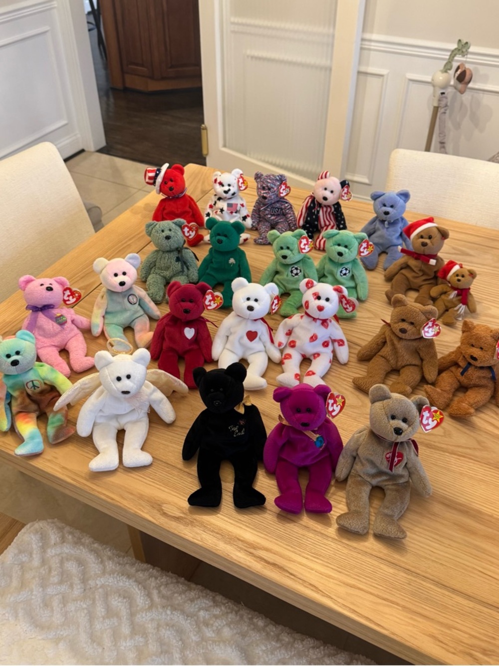 Rare Ty Beanie Babies Collection Lot With Tags, PVC Pellets, Tag Errors, Retired